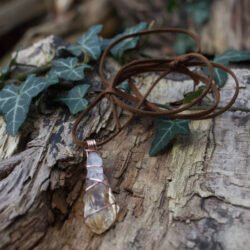 Citrine pendant necklace | Terra Spirit | Spiritual | Laser cut | Handcrafted