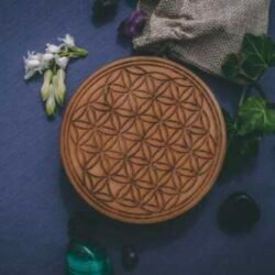 Crystal grid flower of life | Terra Spirit | Spiritual | Laser cut | Handcrafted
