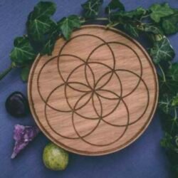 Crystal grid seed of life | Terra Spirit | Spiritual | Laser cut | Handcrafted