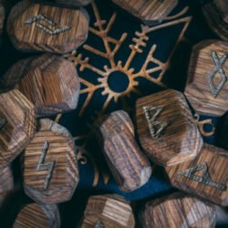 Wooden Elder Futhark runes | Terra Spirit | Spiritual | Laser cut | Handcrafted