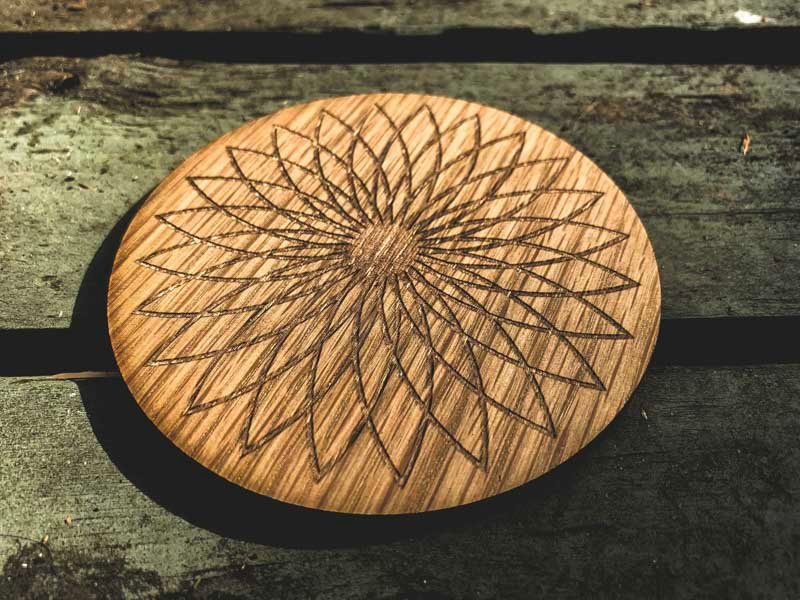 Crystal grid Lotus flower | Terra Spirit | Spiritual | Laser cut | Handcrafted