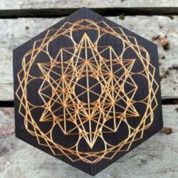Crystal grid Metatrons cube | Terra Spirit | Spiritual | Laser cut | Handcrafted