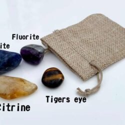 Crystal intention pouch for study and focus | Terra Spirit | Spiritual | Laser cut | Handcrafted