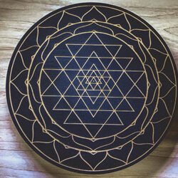 Sri Yantra crystal grid | Terra Spirit | Spiritual | Laser cut | Handcrafted