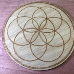 Seed of life on oak veneer