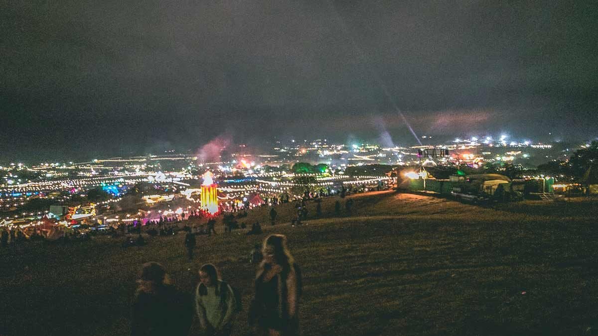 glastonbury festival hill