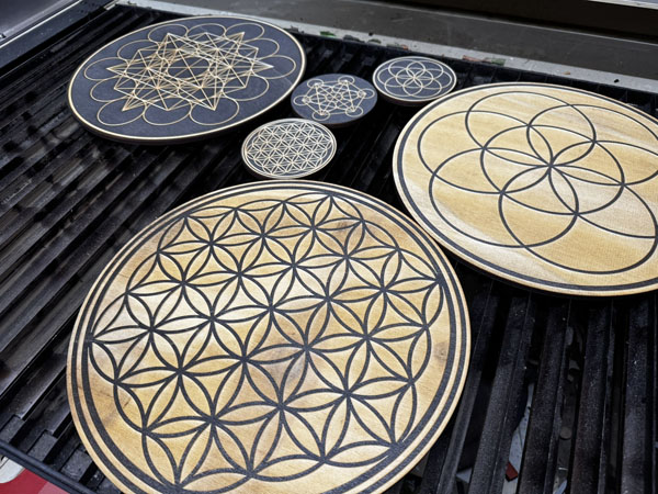 Laser cut boards