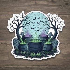 Halloween Cauldron Sticker