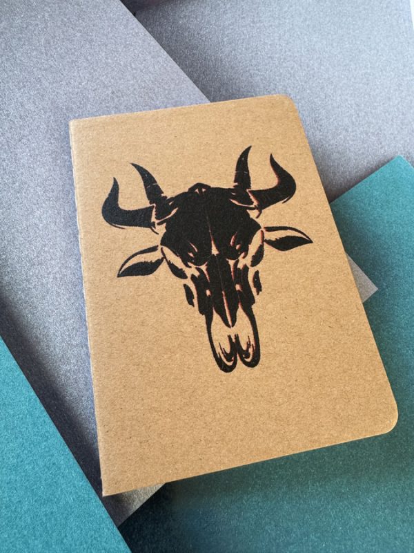screen-printed notebook