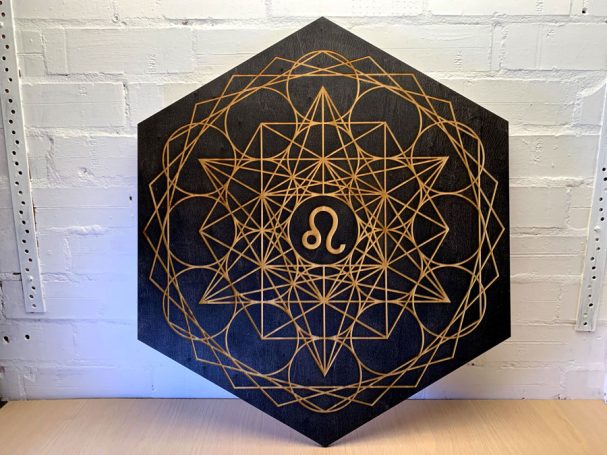 Custom Metatron's cube board